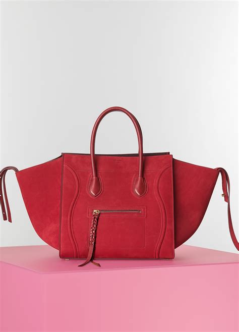 celine phantom bag red|Celine phantom bag suede.